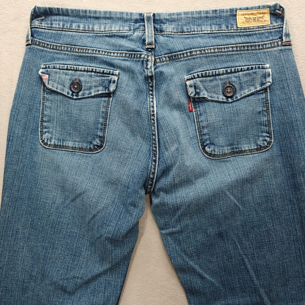 Levi's 545 Jeans Womens 10 Low Bootcut Medium Wash Denim Country Western Casual - Picture 13 of 15